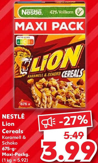 Kaufland NESTLÉ Lion Cereals 675 g Angebot