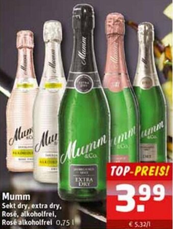 Schluckspecht Mumm Sekt dry 0,75 L Angebot