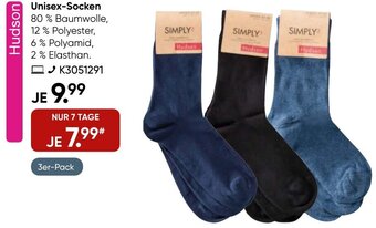 Galeria Hudson Unisex-Socken Angebot