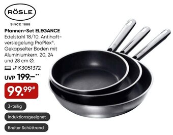 Galeria RÖSLE Pfannen-Set ELEGANCE Angebot