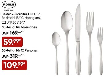 Galeria RÖSLE Besteck-Garnitur CULTURE Angebot