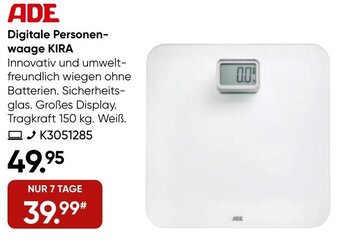 Galeria ADE Digitale Personenwaage KIRA Angebot