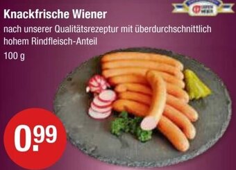V Markt Knackfrische Wiener 100 g Angebot