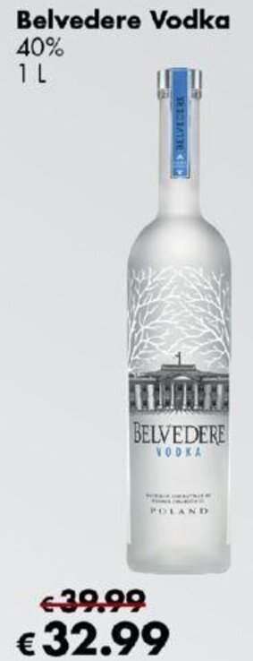 Travel Free Belvedere Vodka 1 L Angebot