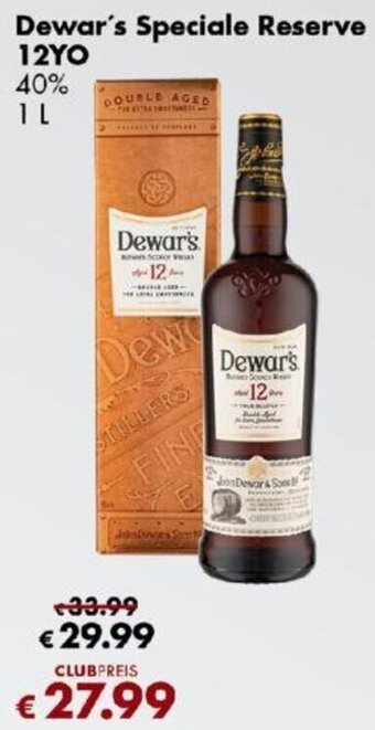 Travel Free Dewar's Speciale Reserve 12YO 1 L Angebot