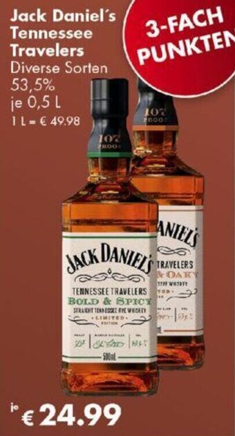 Travel Free Jack Daniel's Tennessee Travelers 0,5 L Angebot