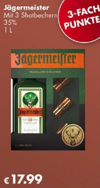 Travel Free Jägermeister 1 L Angebot