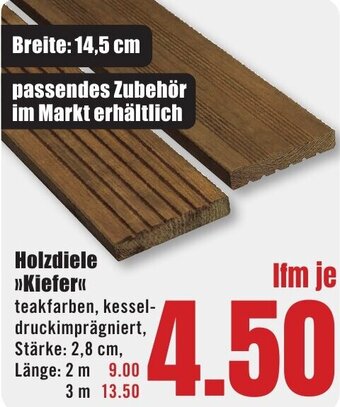 B1 Discount Baumarkt Holzdiele Kiefer Angebot