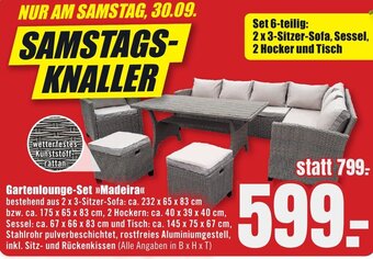 B1 Discount Baumarkt Gartenlounge-Set Madeira Angebot
