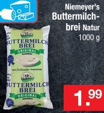 Zimmermann Niemeyer's Buttermilchbrei Natur 1000 g Angebot