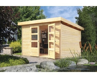 Hornbach Gartenhaus karibu kodiak 5 302 x 246 cm natur Angebot