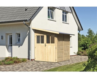 Hornbach Gartenhaus karibu bernau 2 181 x 181 cm natur Angebot