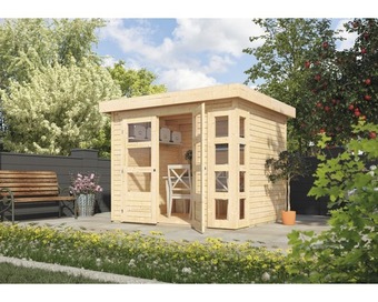 Hornbach Gartenhaus karibu naomi 3 242 x 217 cm natur Angebot