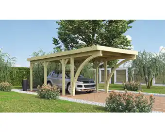 Hornbach Einzelcarport karibu dahnen 2 variante c 318x670 cm kesseldruckimprägniert Angebot