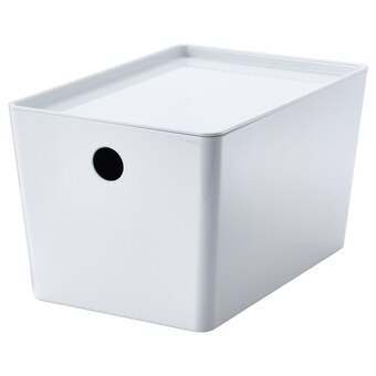 IKEA Kuggis box mit deckel weiß 18x26x15 cm Angebot