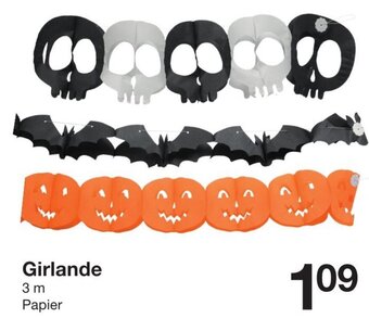 Zeeman Girlande 3 m Papier Angebot