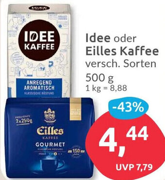 Budni Idee oder Eilles Kaffee 500 g Angebot