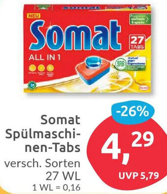 Budni Somat Spülmaschinen-Tabs 27 WL Angebot