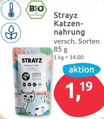 Budni Strayz Katzennahrung 85 g Angebot