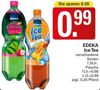 WEZ EDEKA Ice Tea 1,5Ltr. Flasche Angebot