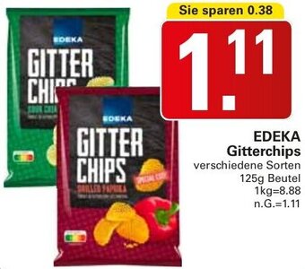 WEZ EDEKA Gitterchips 125 g Beutel Angebot