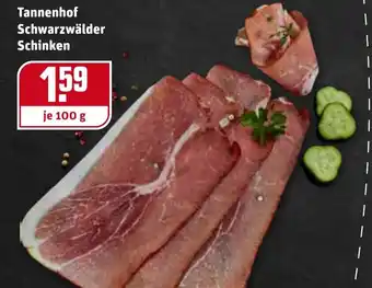 REWE Tannenhof Schwarzwälder Schinken 100g Angebot