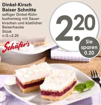 WEZ Schäfer's Dinkel-Kirsch Baiser Schnitte Angebot