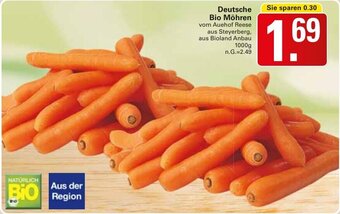 WEZ Deutsche Bio Möhren 1000 g Angebot