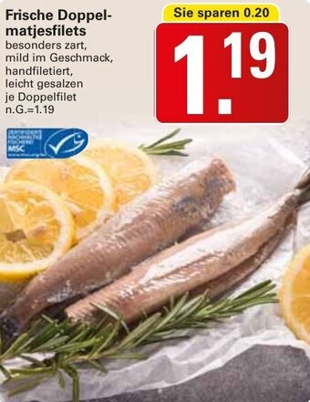 WEZ Frische Doppelmatjesfilets Angebot