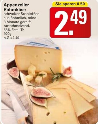 WEZ Appenzeller Rahmkäse 100 g Angebot