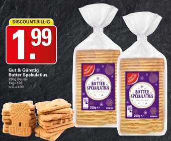 WEZ Gut & Günstig Butter Spekulatius 250g Beutel Angebot