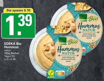 WEZ EDEKA Bio Hummus natur 180g Becher Angebot