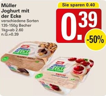 WEZ Müller Joghurt mit der Ecke 135-150g Becher Angebot