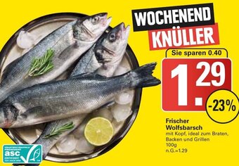 WEZ Frischer Wolfsbarsch 100 g Angebot