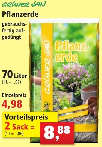 Thomas Philipps GRÜNER JAN Pflanzerde 70 Liter Angebot