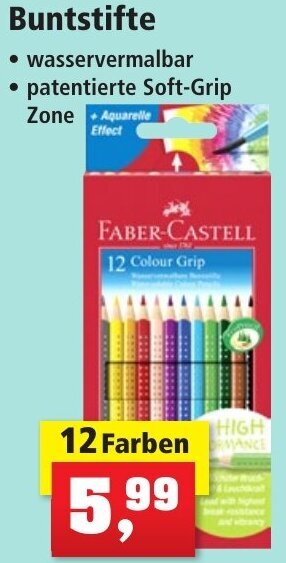 Thomas Philipps Faber Castell Buntstifte 12 Farben Angebot