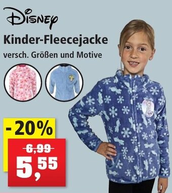 Thomas Philipps Disney Kinder-Fleecejacke Angebot