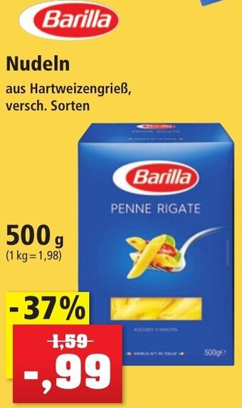 Thomas Philipps Barilla Nudeln 500 g Angebot