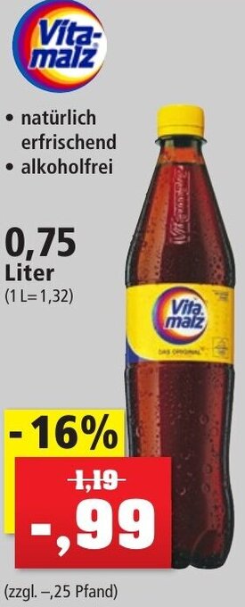 Thomas Philipps Vitamalz 0,75 Liter Angebot