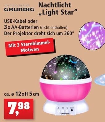 Thomas Philipps GRUNDIG Nachtlicht Light Star Angebot