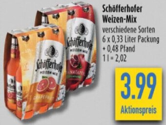 diska Schöfferhofer Weizen-Mix 6 x 0,33 Liter Packung Angebot