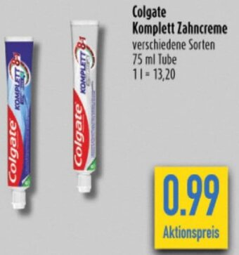 diska Colgate Komplett Zahncreme 75 ml Tube Angebot