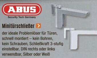 V Baumarkt ABUS Minitürschließer Angebot