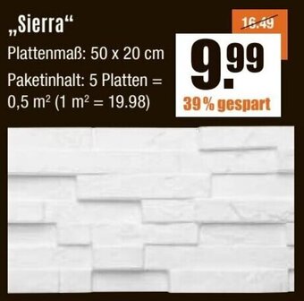 V Baumarkt Creativstein Sierra Angebot