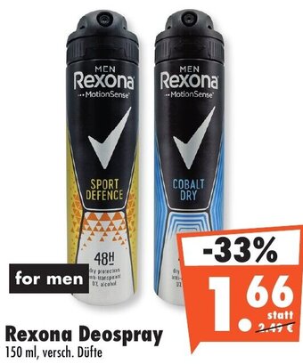 Mäc Geiz Rexona Deospray 150 ml Angebot
