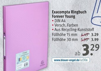 Rossmann Exacompta Ringbuch Forever Young Angebot