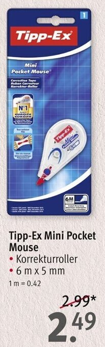 Rossmann Tipp-Ex Mini Pocket Mouse Angebot