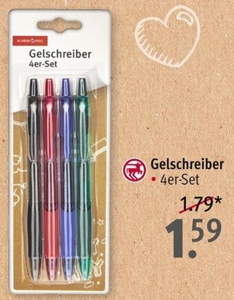 Rossmann SCHREIB WELT Gelschreiber 4er-Set Angebot