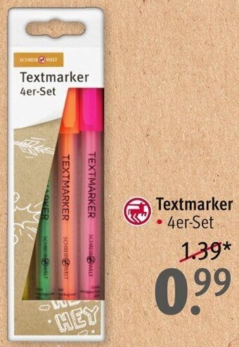 Rossmann SCHREIB WELT Textmarker 4er-Set Angebot