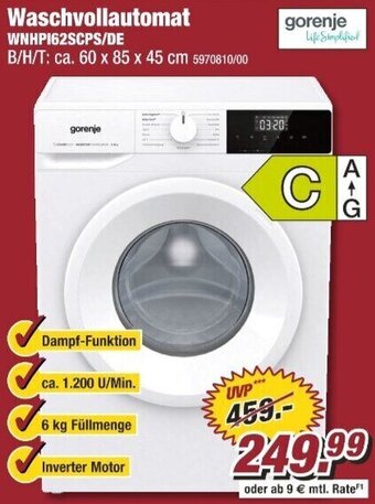 Poco Gorenje Waschvollautomat WNHP162SCPS/DE Angebot